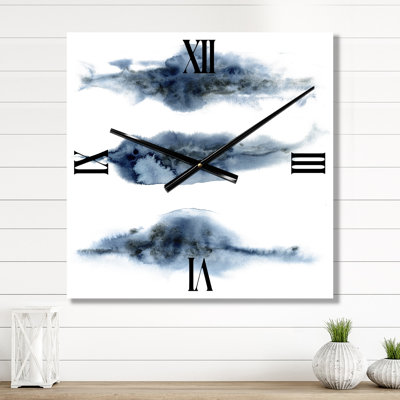 Horloge murale nuages