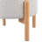 Lavish Home Round Storage Ottoman, Light Gray-1634515401