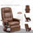 Comfort  Swivel Recliner,wood-581358600