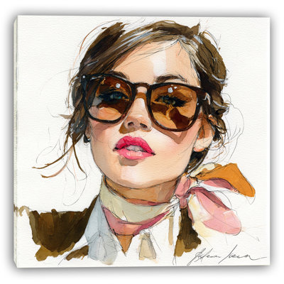 «Golden Glance», art mural sur toile tendue