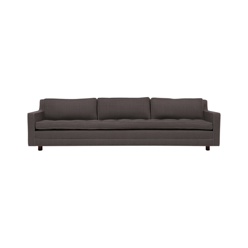 Upholstered 94'' Sofa, Smoke Linen Blend