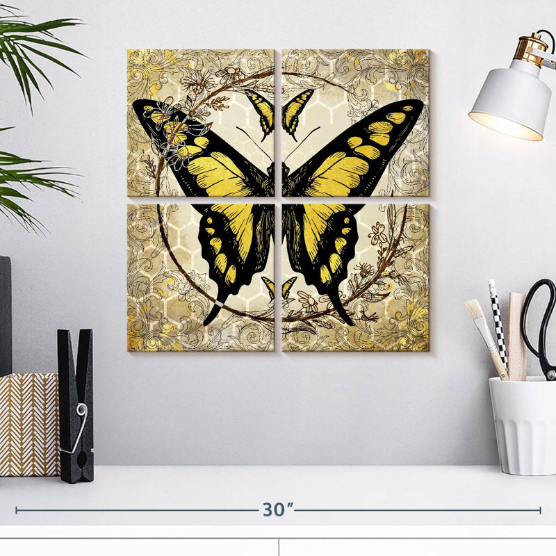 Abeille papillon Brampt II, H 18 po x l 18 po