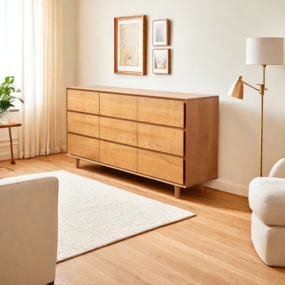 Armoire d'entrée moderne en bois de cerisier simple