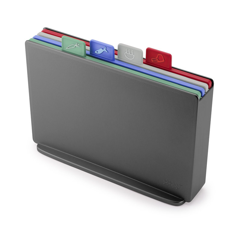 Joseph Joseph Index Chopping Board Set, Large, Grey, 23.3cm x 30.5cm
