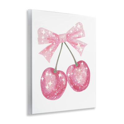 Étoile rose, plaque murale cerises scintillantes, design by Creative Studio
