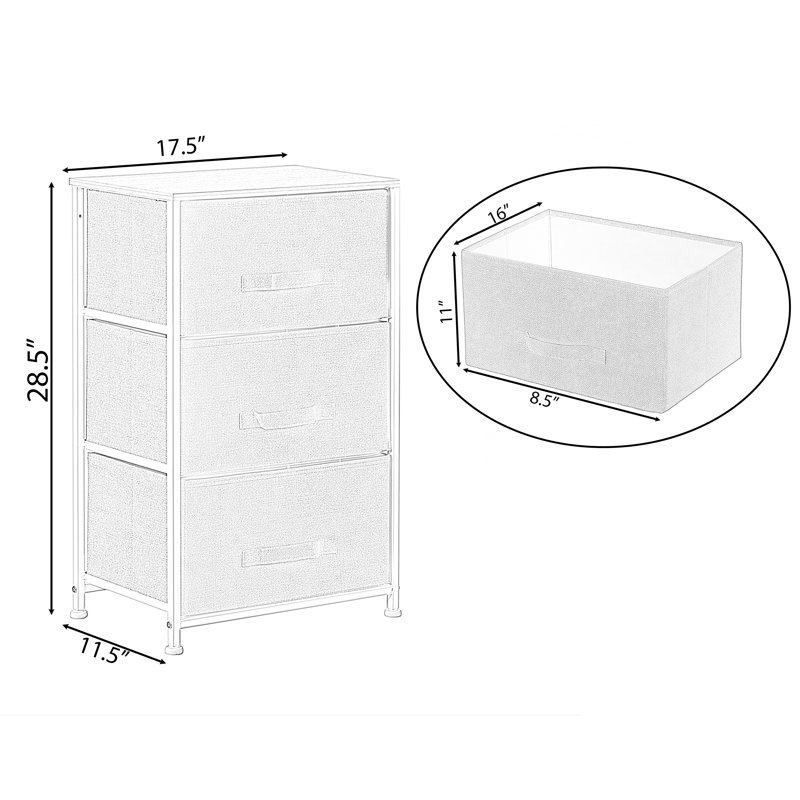 Commode d'appoint de rangement Pittsboro