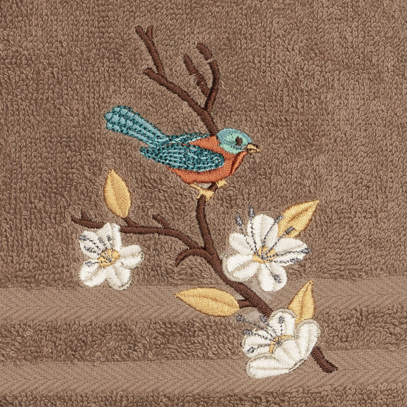 Spring Time Turkish Cotton Midweight Hand Towel, Latte