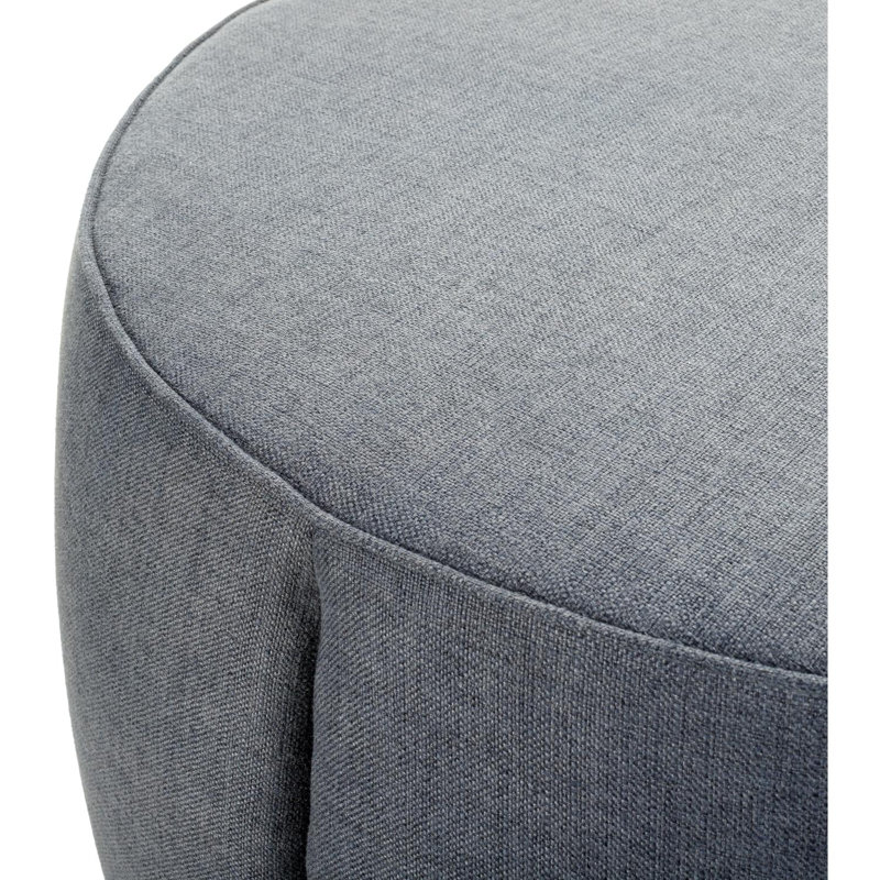 Repose-pieds Alexandria, Polyuréthane gris / polyester