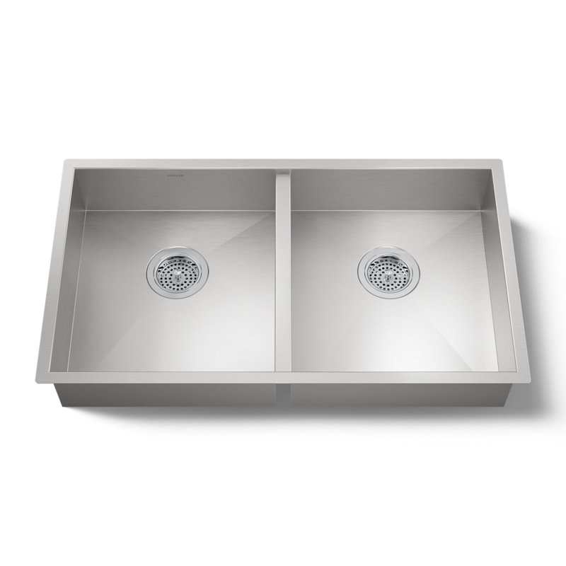 Évier de cuisine à double cuve encastrable 32 "Vault