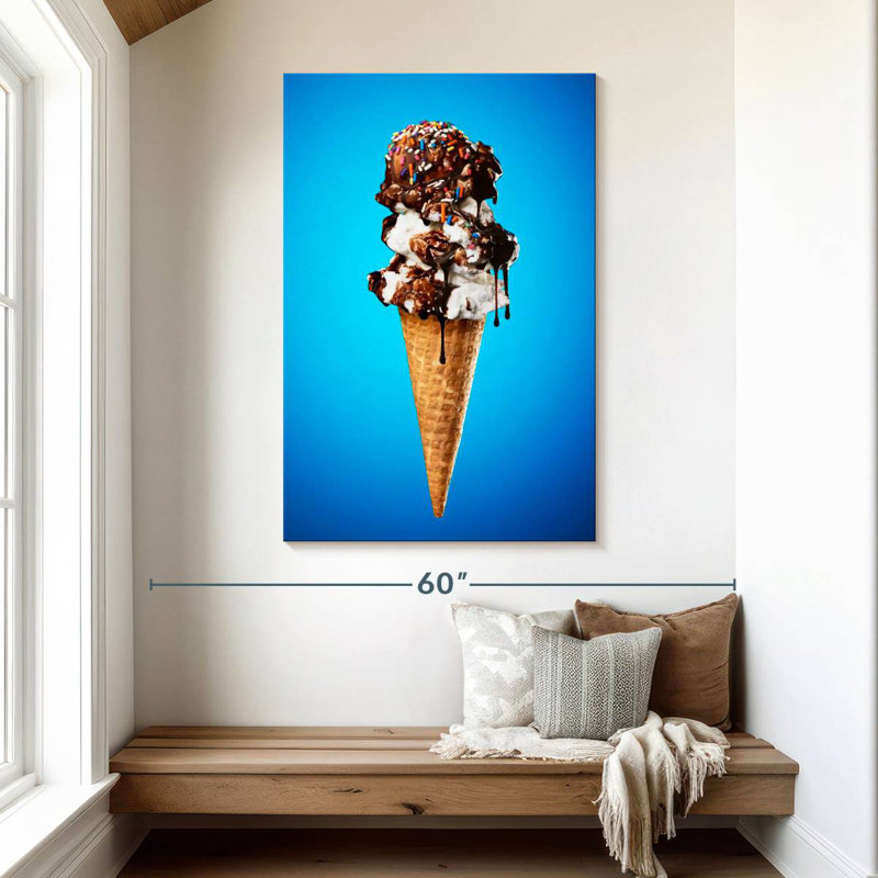 Yarlin Triple Scoop Ice Cream, 48" H x 32" W