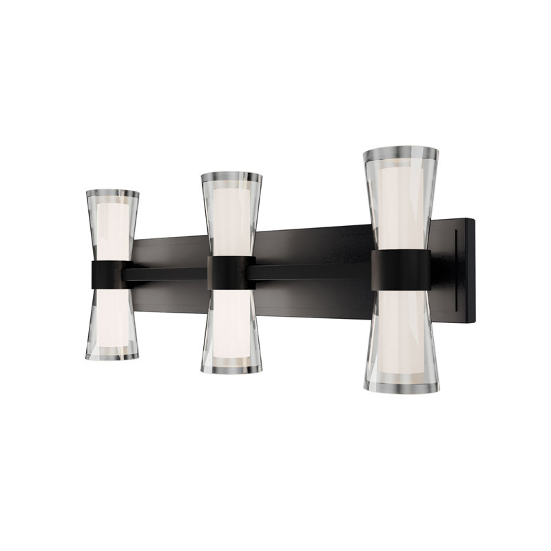 Hourglass 24" Dimmable LED Bath Vanity & Wall Light With Built In Color Temperature Switch from 2700K/3000K/3500K/4000K