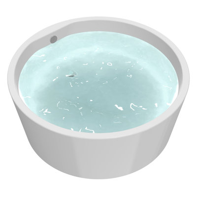 59'' x 59'' Freestanding Soaking Acrylic Bathtub