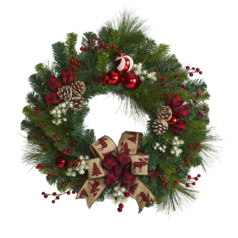 Faux Polyester 24'' Wreath