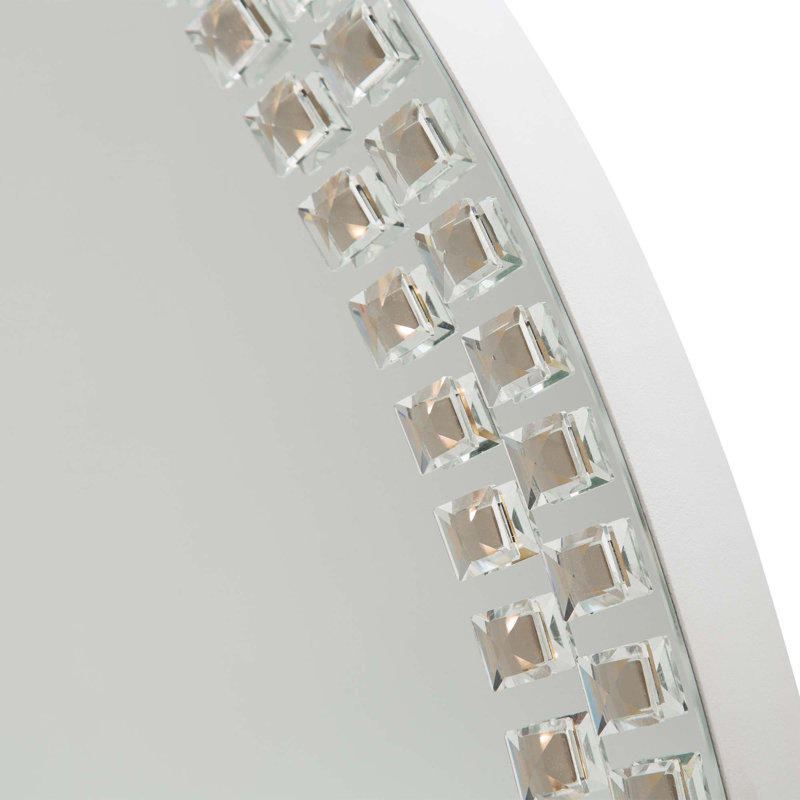 Montreal Flat Glass Beveled Lighted Wall Mirror