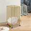 Metal mesh laundry storage cart, laundry basket with wheels-692651896