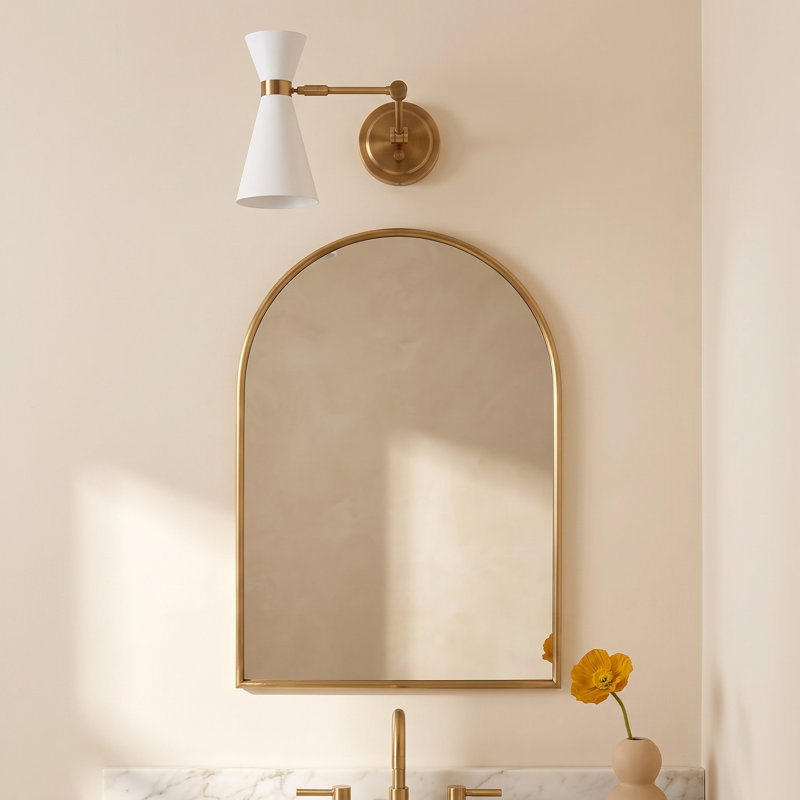 Jorgie Dimmable Bath Sconce, White