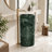 Natural Green Marble Pedestal Bathroom Sink