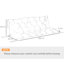 Outsunny 3 Seater Bench Pad Garden Swing Chair Cushion 98x150cm-91062210