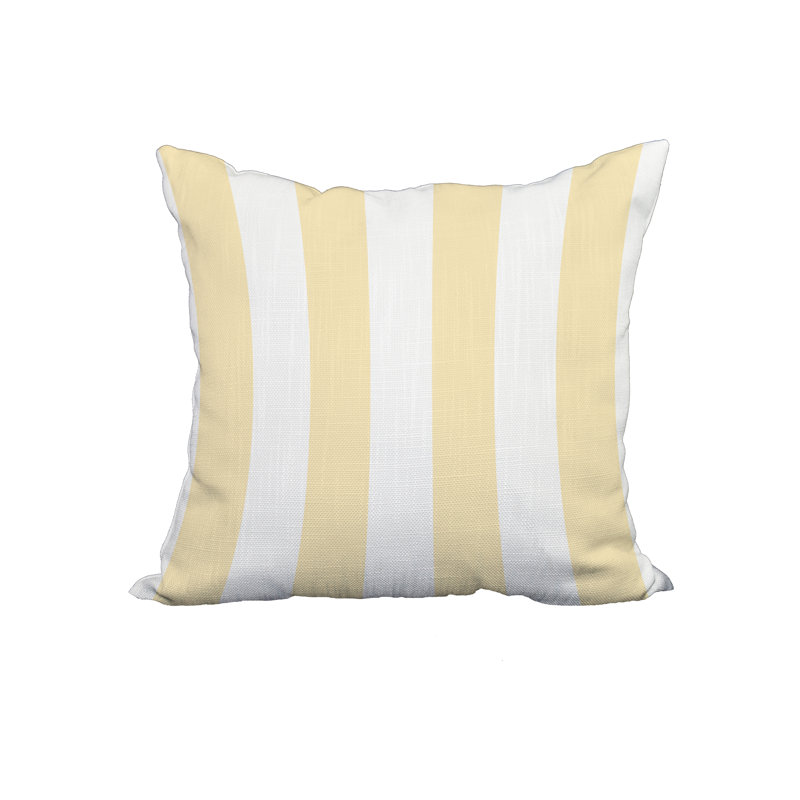  Housse et insert de coussin carré en coton, 20 po x 20 po, Jaune
