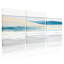 Ensemble de 3 tableaux abstraits sur toile représentant des vagues océaniques-241438826