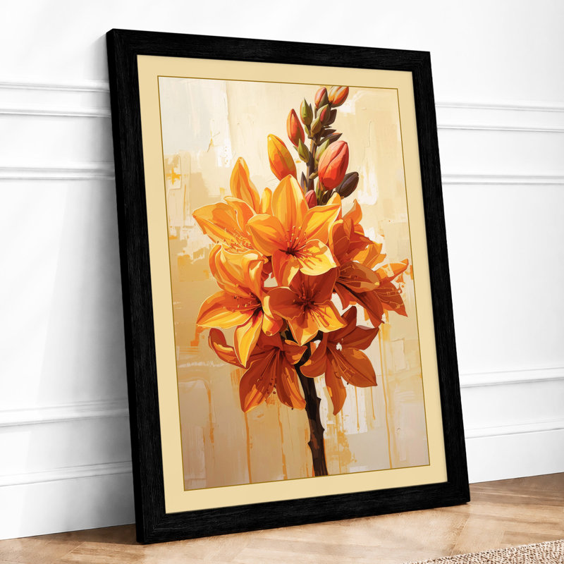 Luminous Stem Botanical - Print, A1 - 84.1 x 59.4 cm, Black