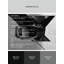 Machine Washable Vehicles And Transportation Futuristic Concept Car Modern Geometric Shapes Rug in Green – Black Binding-1978115390