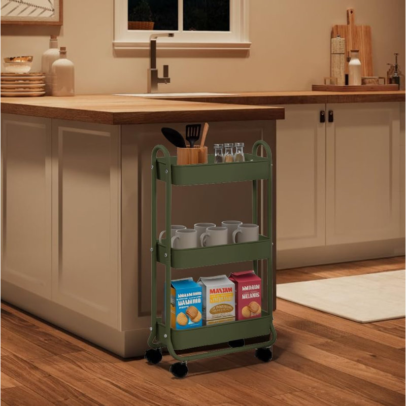 Chariot de rangement à roulettes Slim - Organisateur étroit 7,68 po
