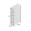 182.88cm H x 90.17cm W Standard Bookcase
