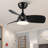 30" Flush Ceiling Fans with Lights & Black Blades,Low Profile Light and Fan with Remote,Small Modern Flush Mount Ceiling Fan with 3 Colour Led for Living Room Bedroom Kitchen-104321102