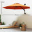 Outsunny 3 M Wall Mounted Garden Parasol Umbrella with Rotate-1103460353