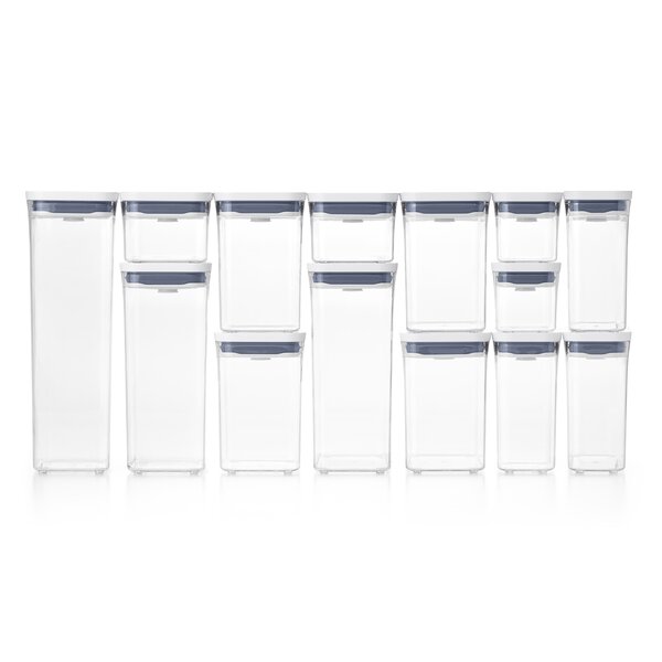Elegant and Rectangle White Labels fit OXO POP Storage Containers