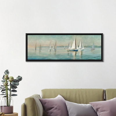 " Sailboats at Sunrise " Painting