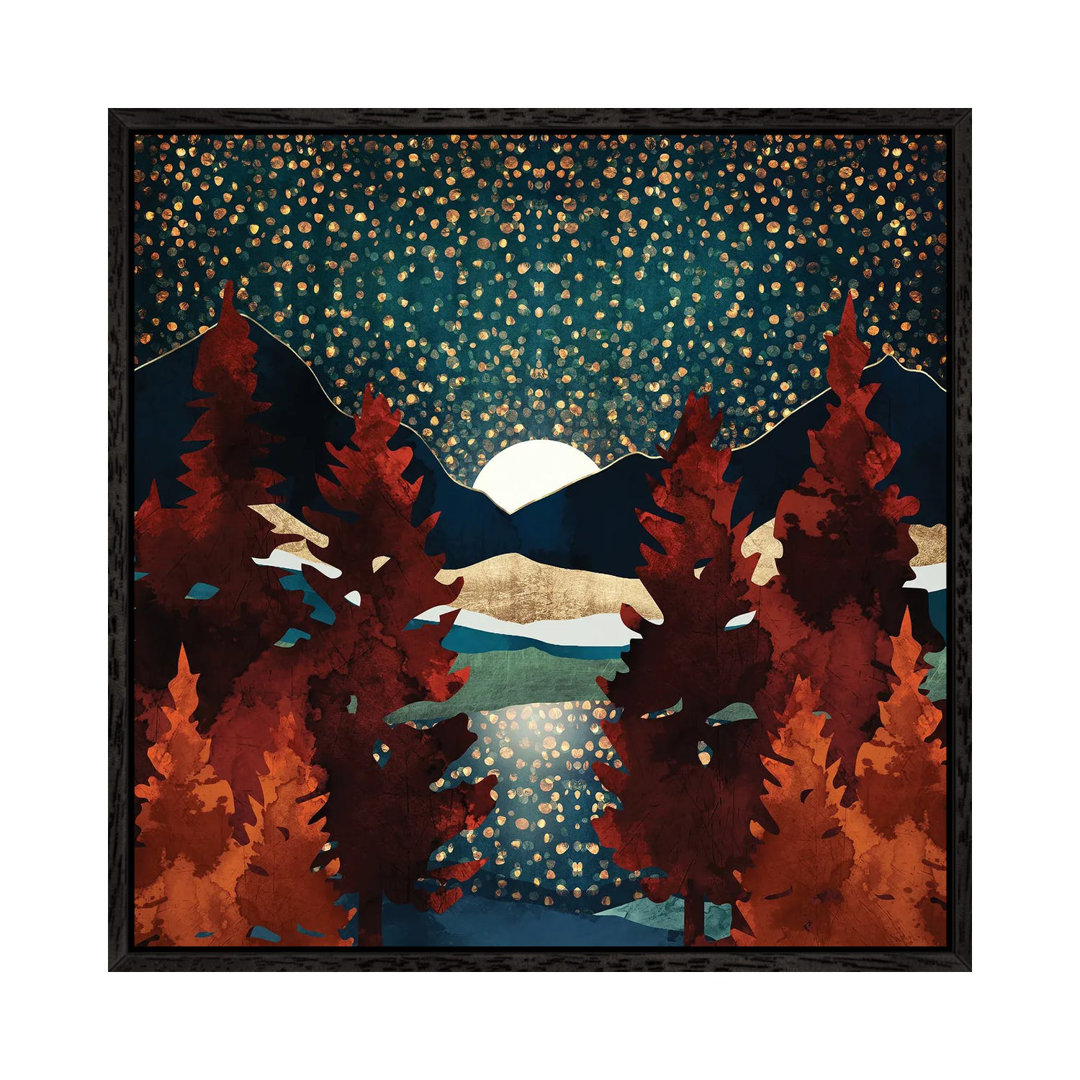 Star Sky Reflection von SpaceFrog Designs - Galerie-verpackte Leinwand Giclée auf Leinwand