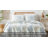 Tropic Leaf Collection Beige/Blue/Brown Microfiber Reversible Quilt Set-1408109573-1456616624