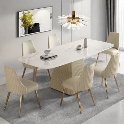 Ensemble de table de salle à manger Light Luxury