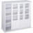 Bloodworth Wood Curio Cabinet with Glass Sliding Doors-1549484324