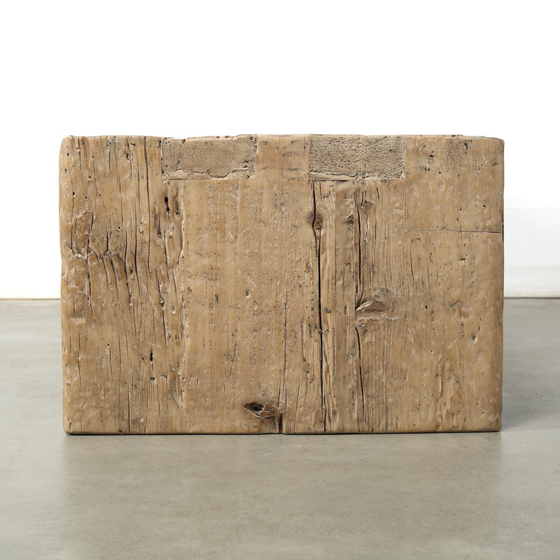 Approx.60 Inches Rustic Vintage Waterfall Coffee Table Weathered Natural