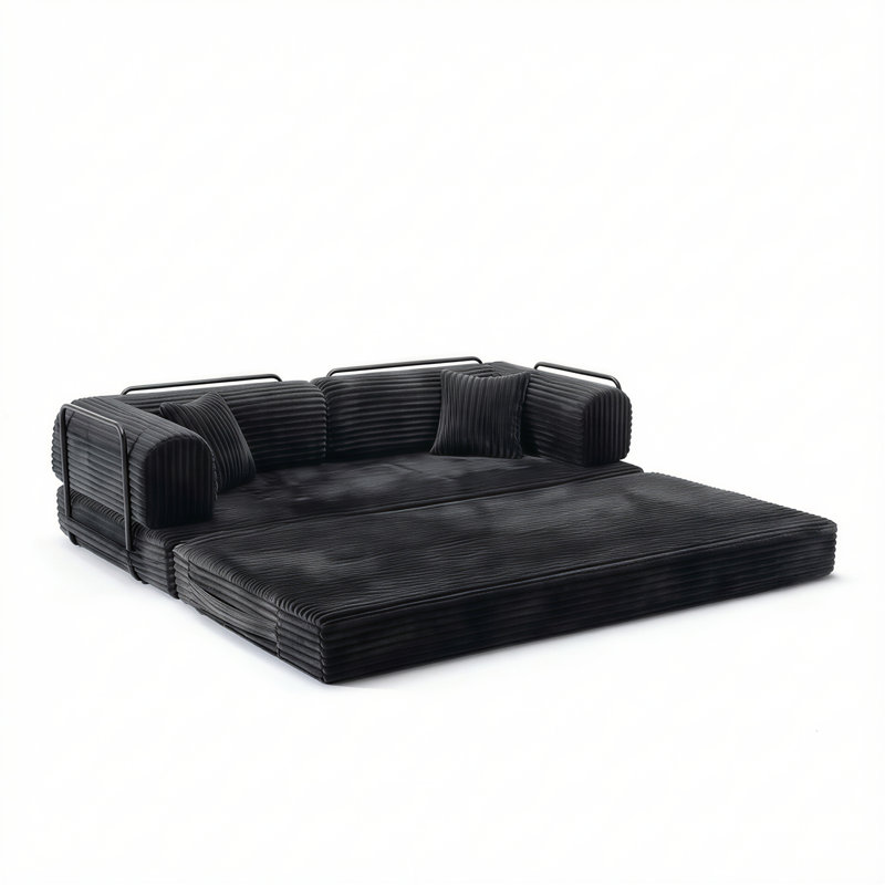 Canapé modulaire Loveseat Boneless, Gris antique