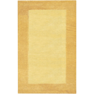 Darragh Authentic Hand-Tufted Handmade Yellow Modern Wool Area Rug