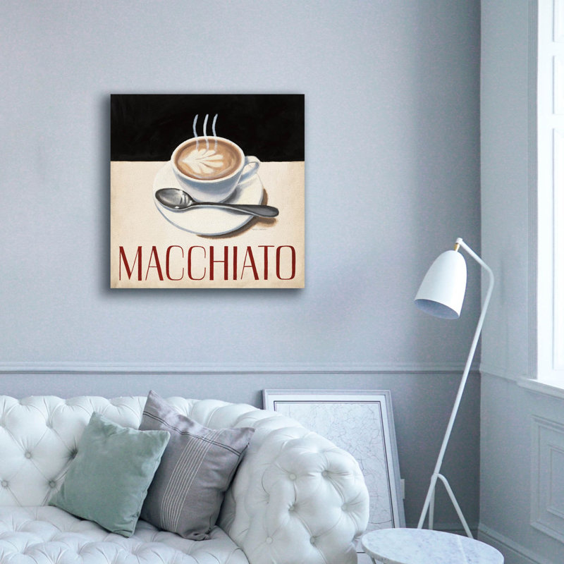 «Cafe Moderne 6» par Marco Fabiano, art mural sur toile, H 37 po x l 37 po x P 1,5 po