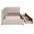 Beige Linen Upholstered Daybed With 2 Storage Drawers, Twin Size, , No Box Spring Fabric Bed Size Daybed,-346380259