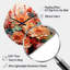 Jarosz orange rose plantes grasses I - horloge asymétrique en métal, forme unique horloge murale-1840989342