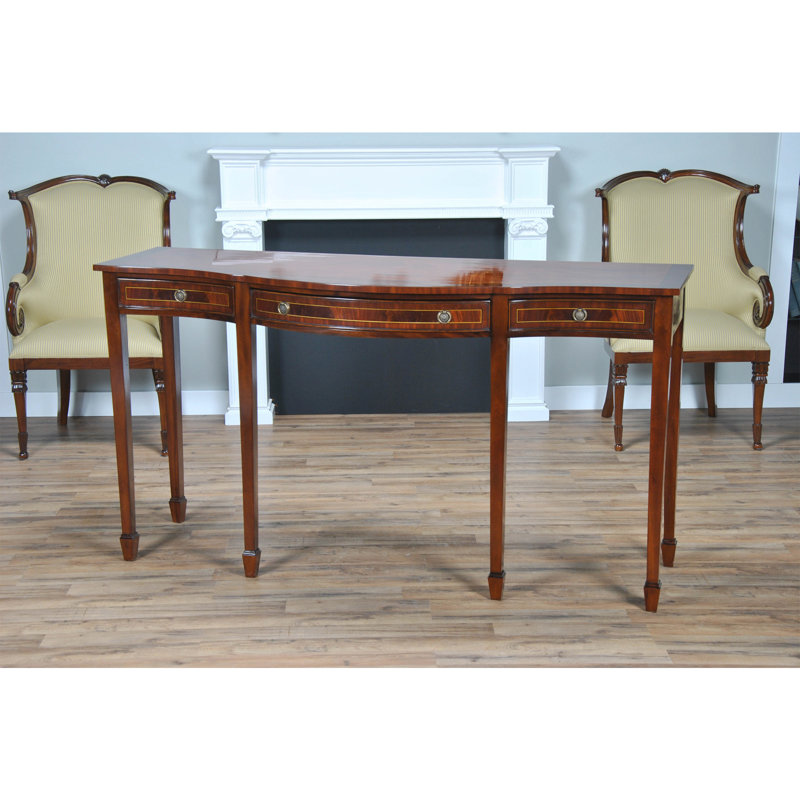 Niagara 72'' Mahogany Solid Wood Three Drawer Sideboard