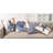 Housse et insert de coussin en coton Neptunian