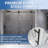 66"-72"  W X 76"  H Single Sliding Frameless Shower Door with 5/16"(8mm) Tempered Clear Glass-119190563
