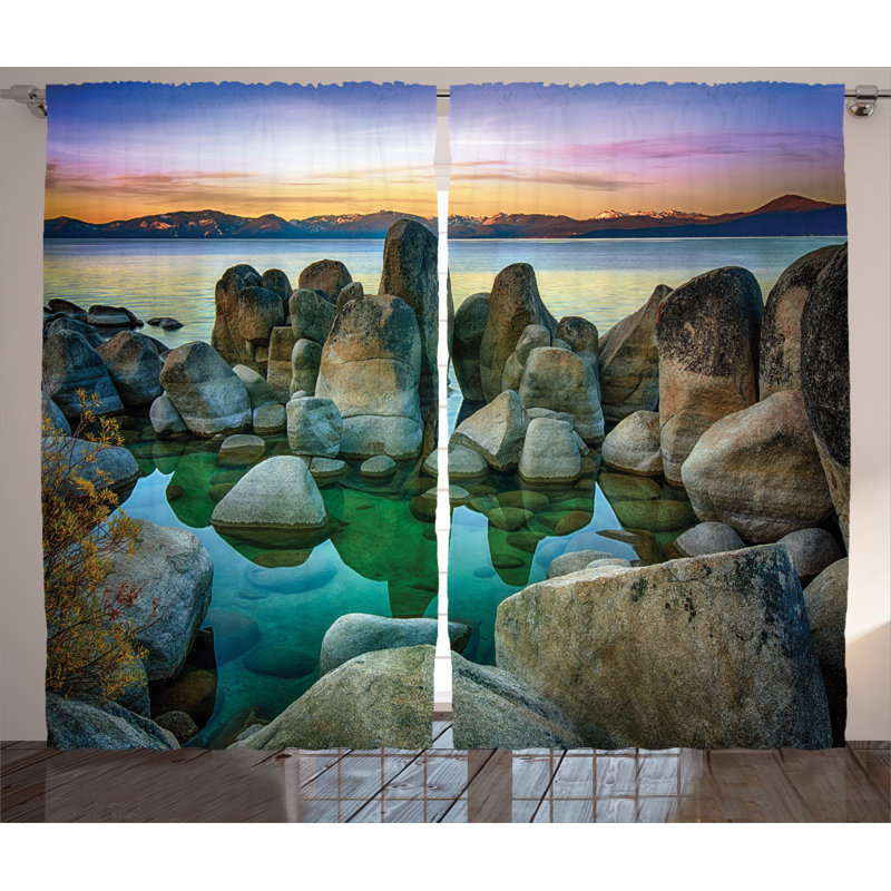 Semi Sheer Curtain Pair, 54" x 108"