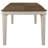 Seaside Nutmeg and Rustic Cream Dining Table
