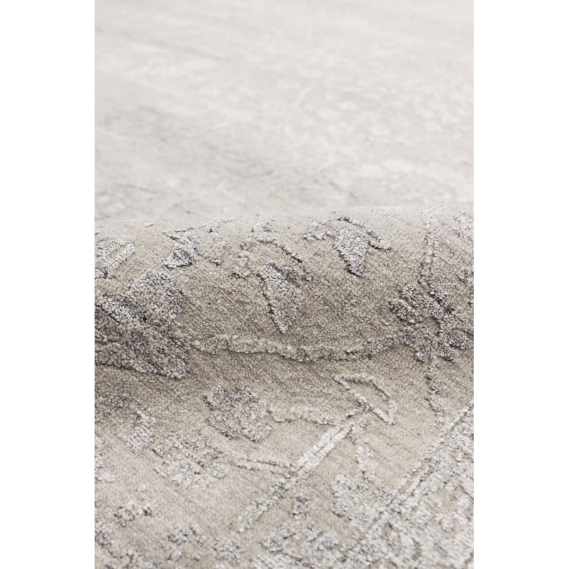 Transitional Silver/Gray Area Rug