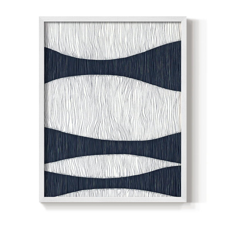 "ABSTRACT Series DCCX" par J Paul, Blanc / Blanc, H 15 po x l 12 po