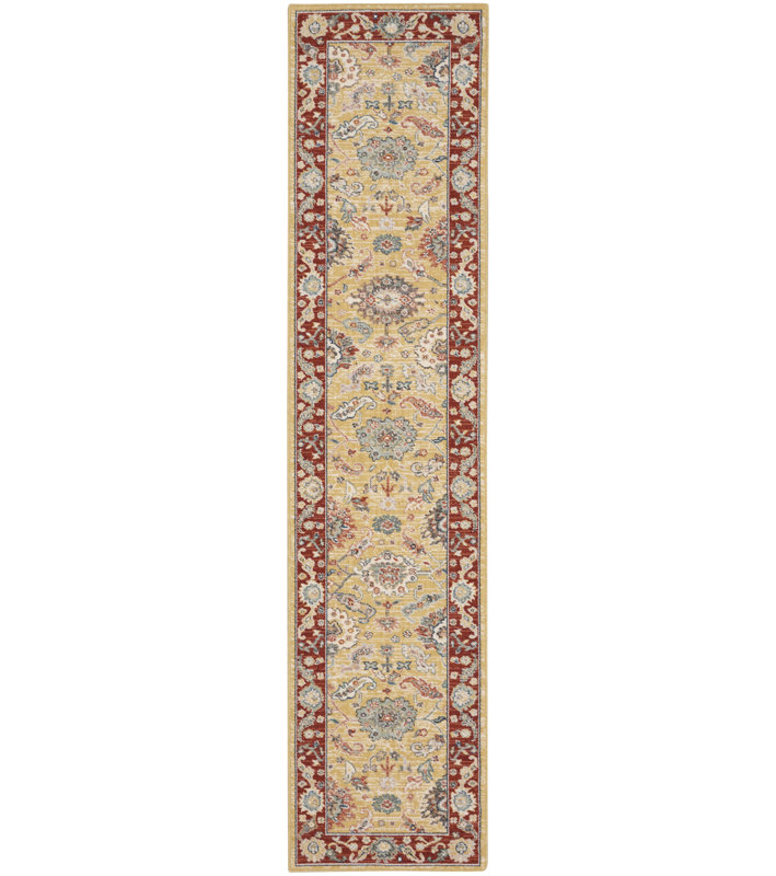 Tapis ivoire Briana, Tapis de couloir 2 pi 3 po x 10 pi
